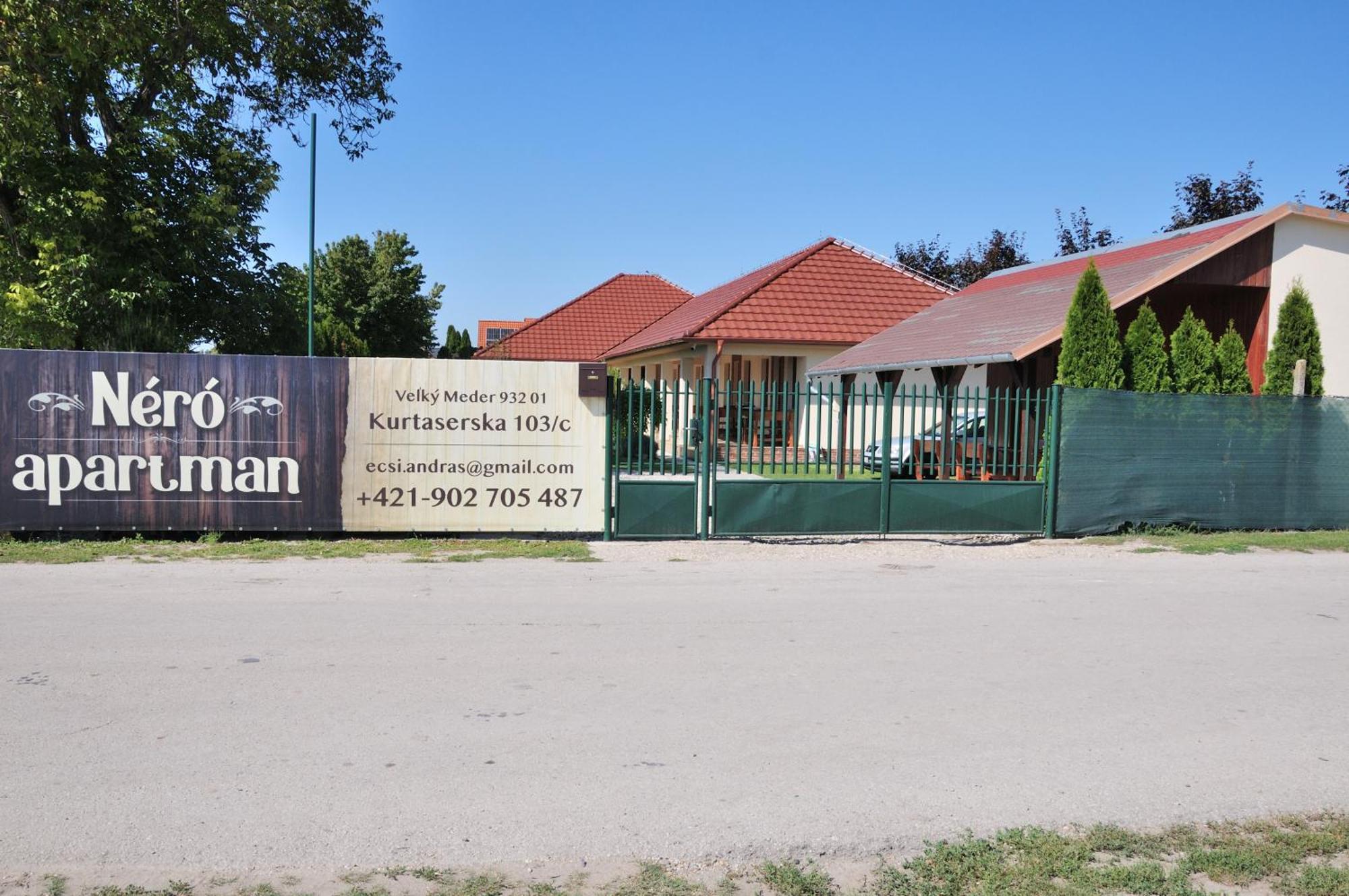 Néró Apartman Veľký Meder Esterno foto